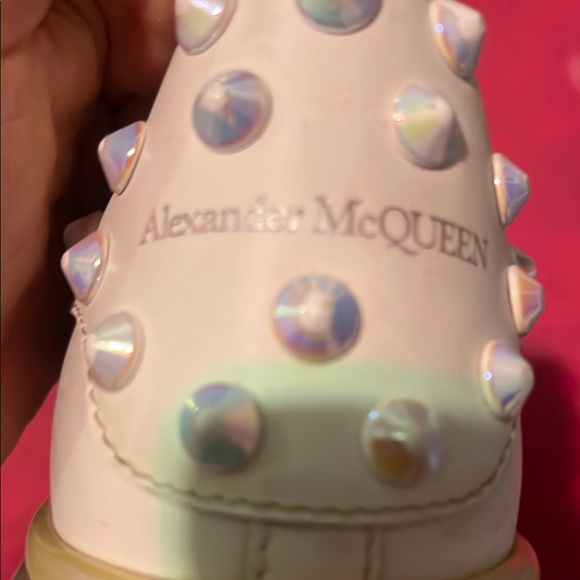 Alexander McQueen White Sneakers with Studded Details